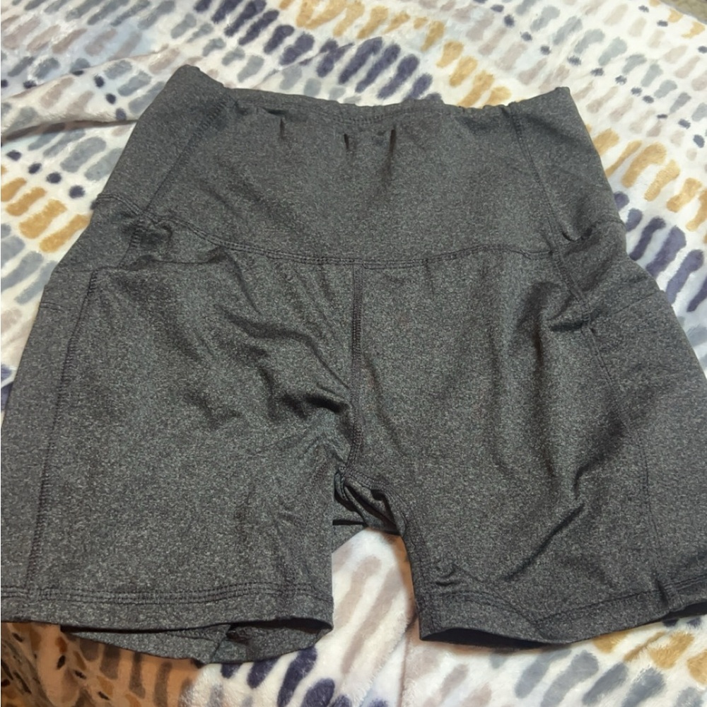 Grey biker shorts